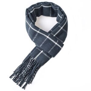 Alpine Swiss Mens Plaid Scarf Soft Winter Shawl Lightweight Cold-Weather Gear
